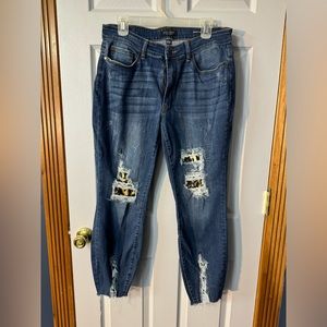 EUC women’s Judy blue jeans size 14W skinny fit